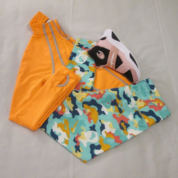 💗 CHAMPION AUTHENTIC ABSTRACT CAMO MULTI-COLOR LEGGINGS – L - Picture 9 of 13